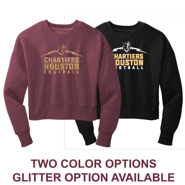 CHYFB LADIES CROP FLEECE CREW