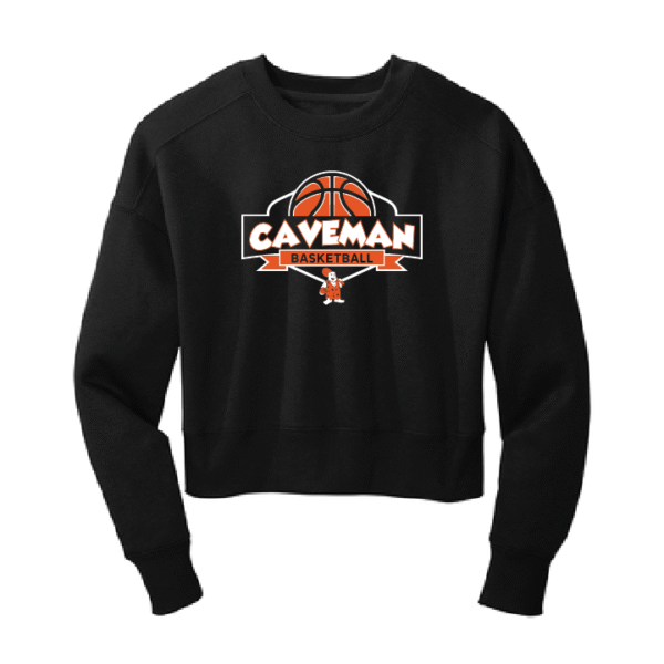 CAVEMAN LADIES CROP CREWNECK SWEATSHIRT