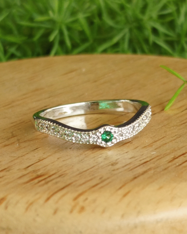 Silver Ring With Colored stone - Image 2