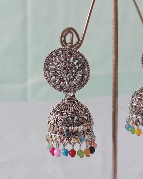 Twinkle Tassel Jhumkas - Image 2