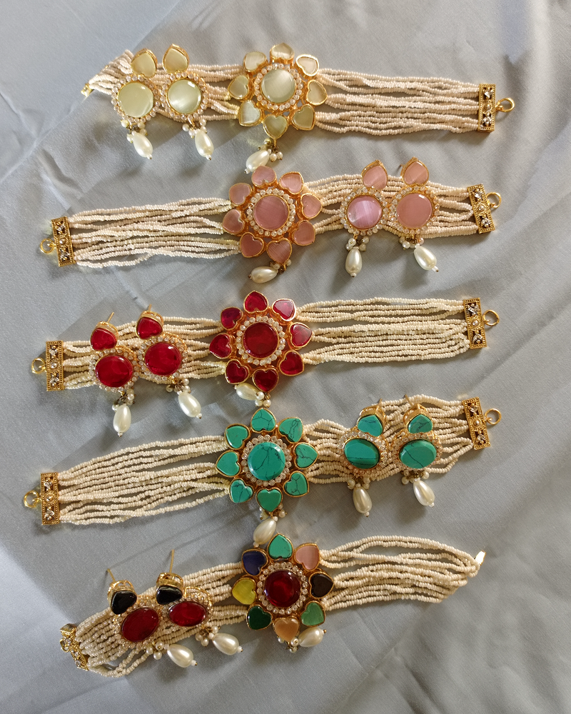 Smart Multi Color Choker Necklace