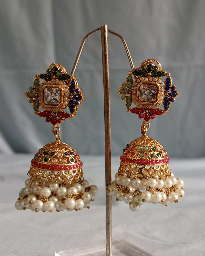 Multi Color Jhumka