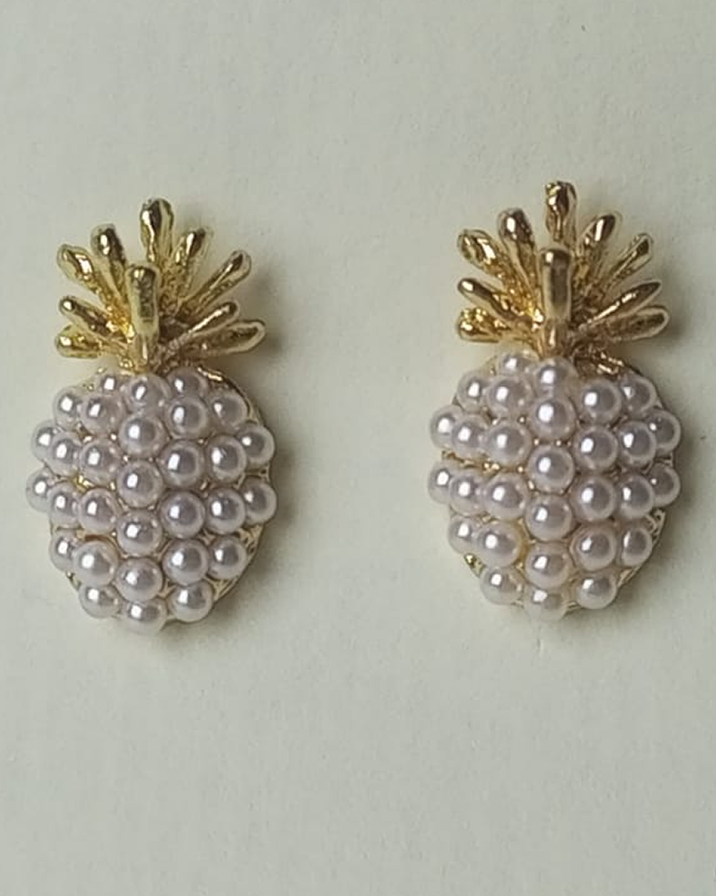Pineapple Pearl Earrings