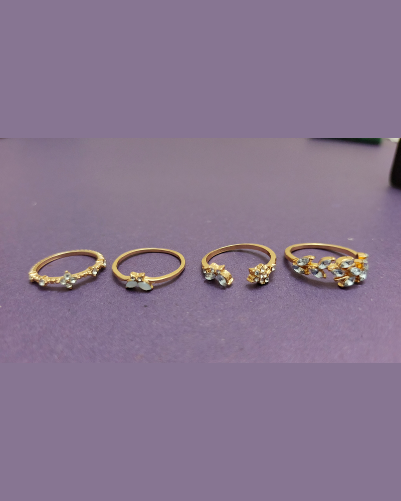 Golden Garden Ring Set