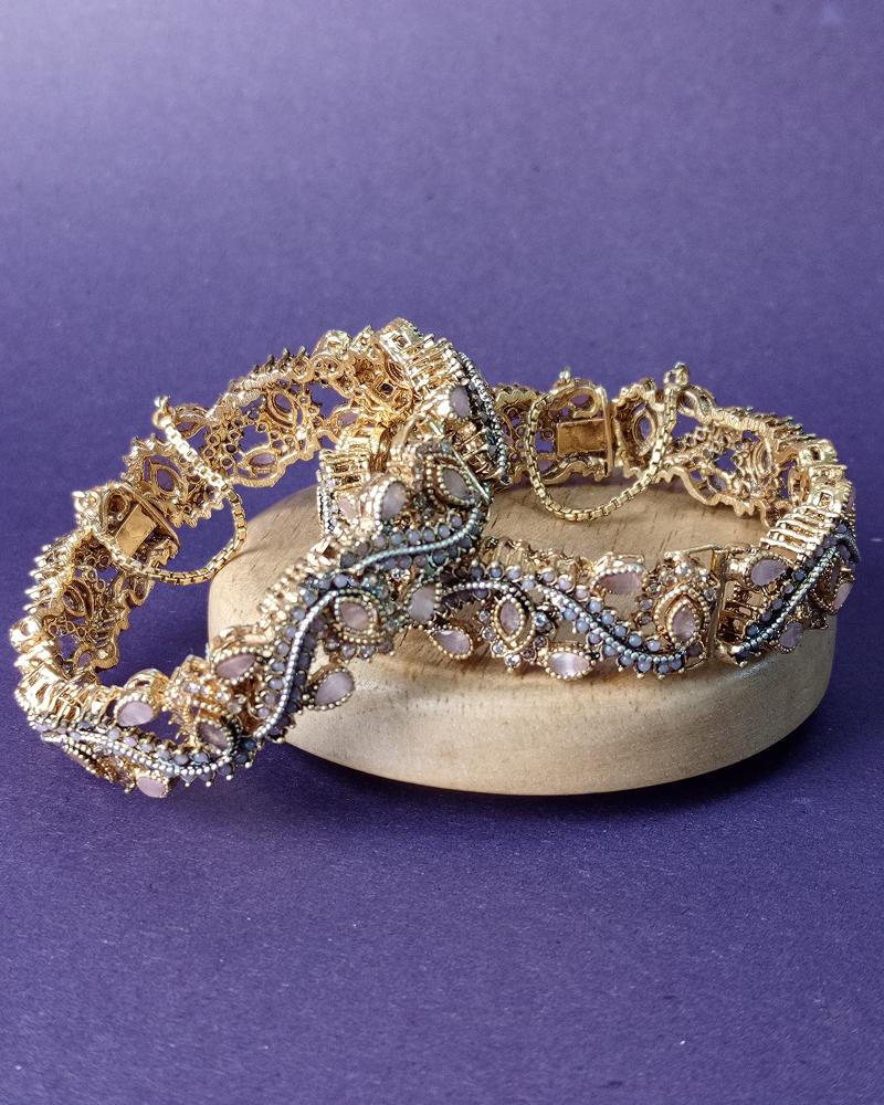 The Rosewater Crystal Kada Pair - Image 2