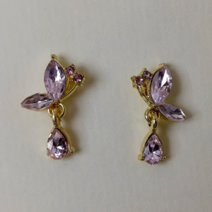 Lavender Flutter Earrings