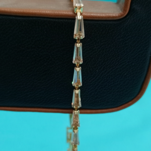 Tapered Baguette Shimmer Bracelet