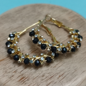 Chroma Crystal Hoop Earrings