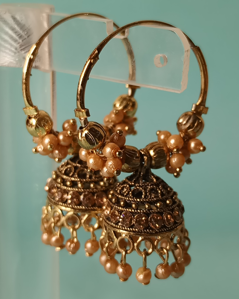 Luminous Crystal Jhumka Collection