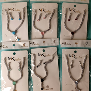 Regal Midnight Bloom Necklace Set