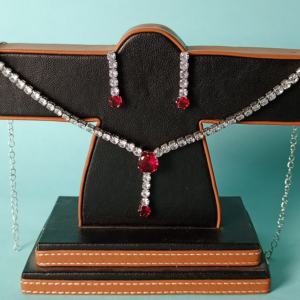 Regal Midnight Bloom Necklace Set