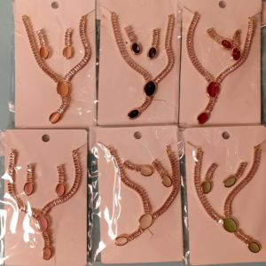 Ethereal Crystal Vine Necklace Set