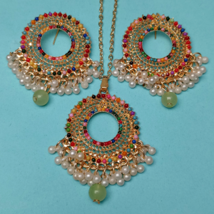 Luminous Teardrop Halo Necklace Set
