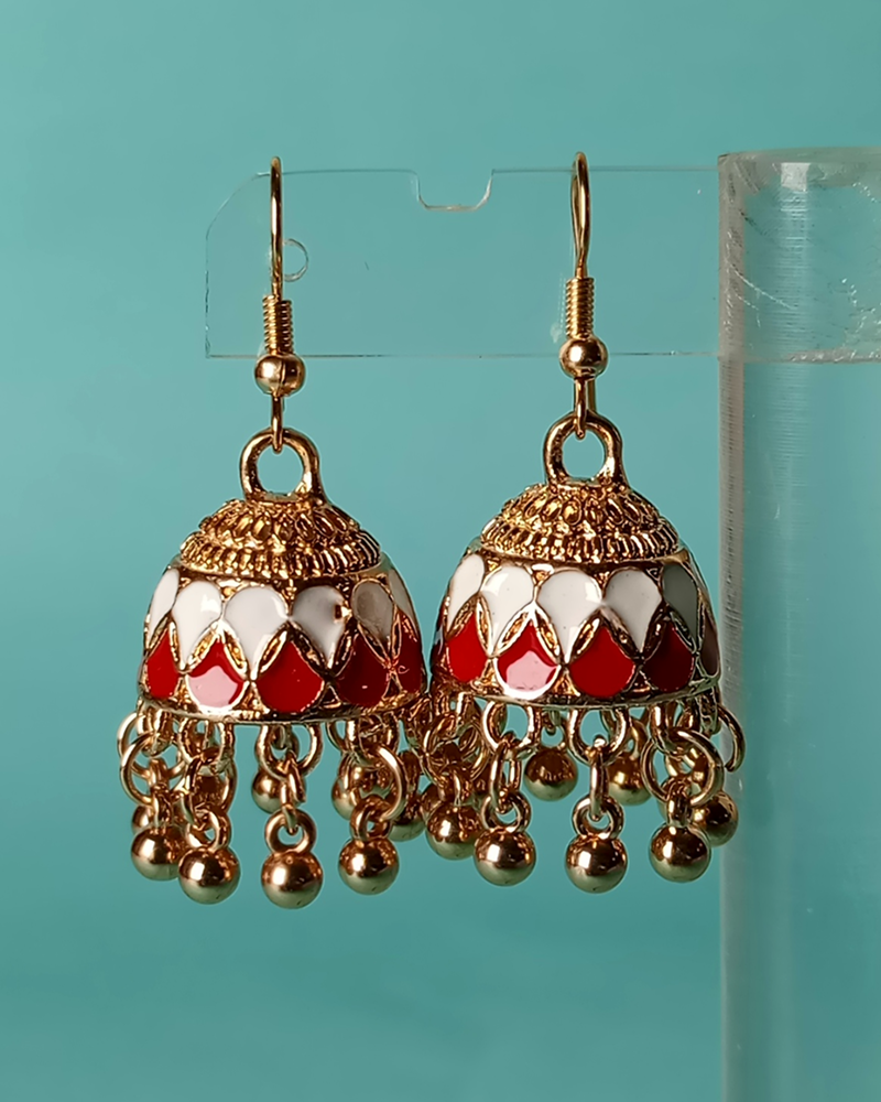 Heritage Filigree Tiered Jhumkas - Image 26