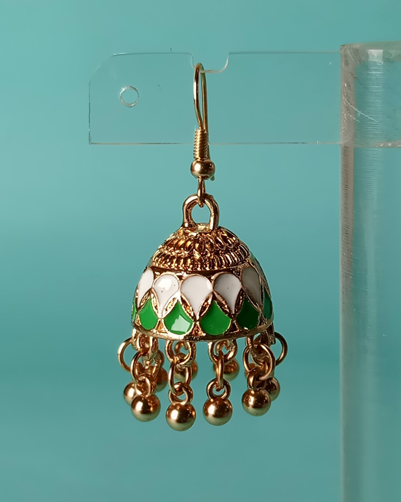 Heritage Filigree Tiered Jhumkas - Image 21