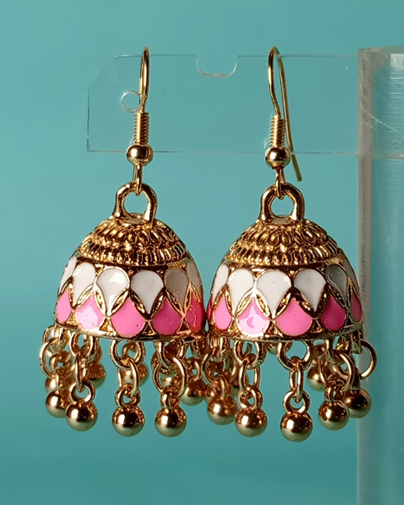 Heritage Filigree Tiered Jhumkas - Image 16