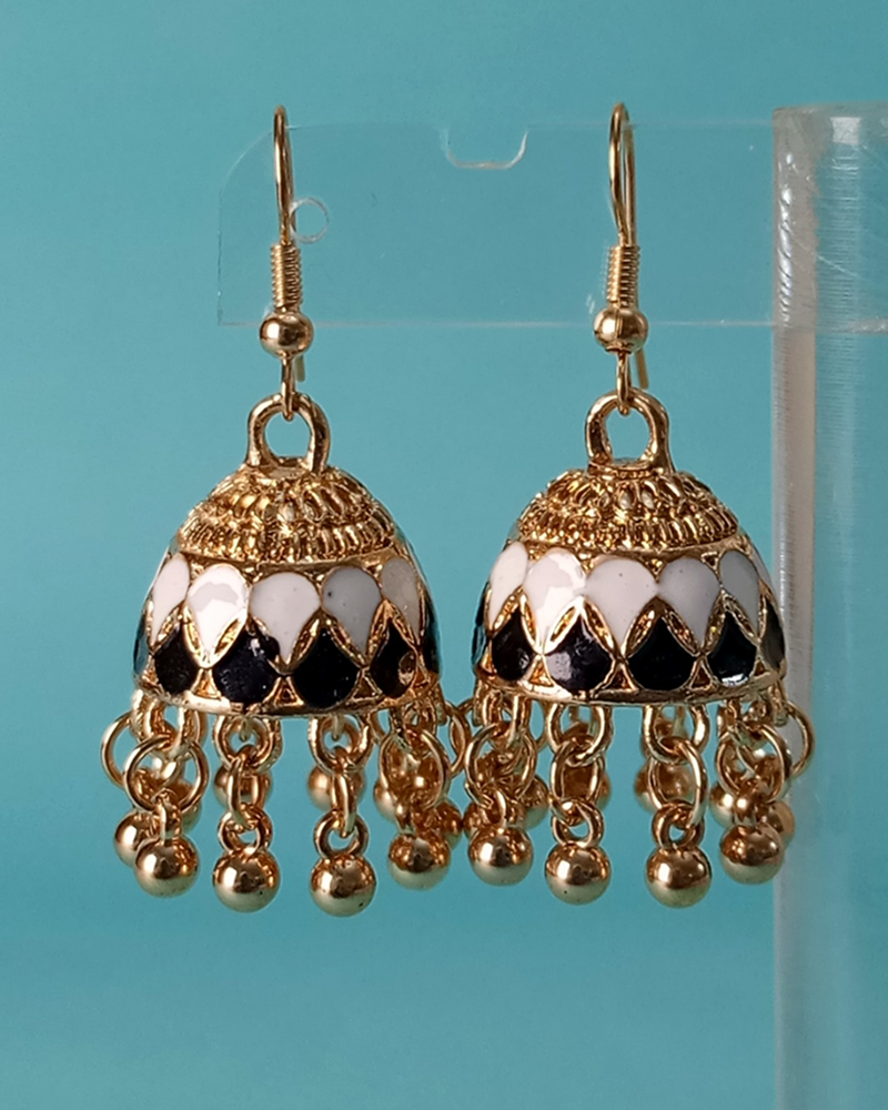 Heritage Filigree Tiered Jhumkas - Image 14