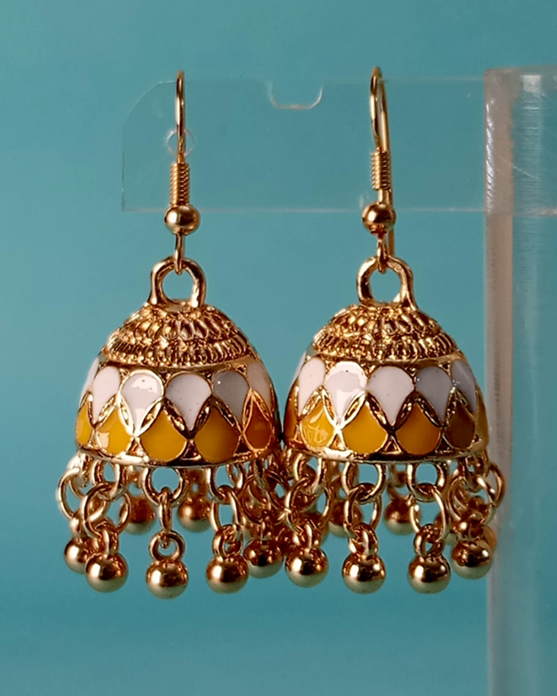 Heritage Filigree Tiered Jhumkas - Image 12