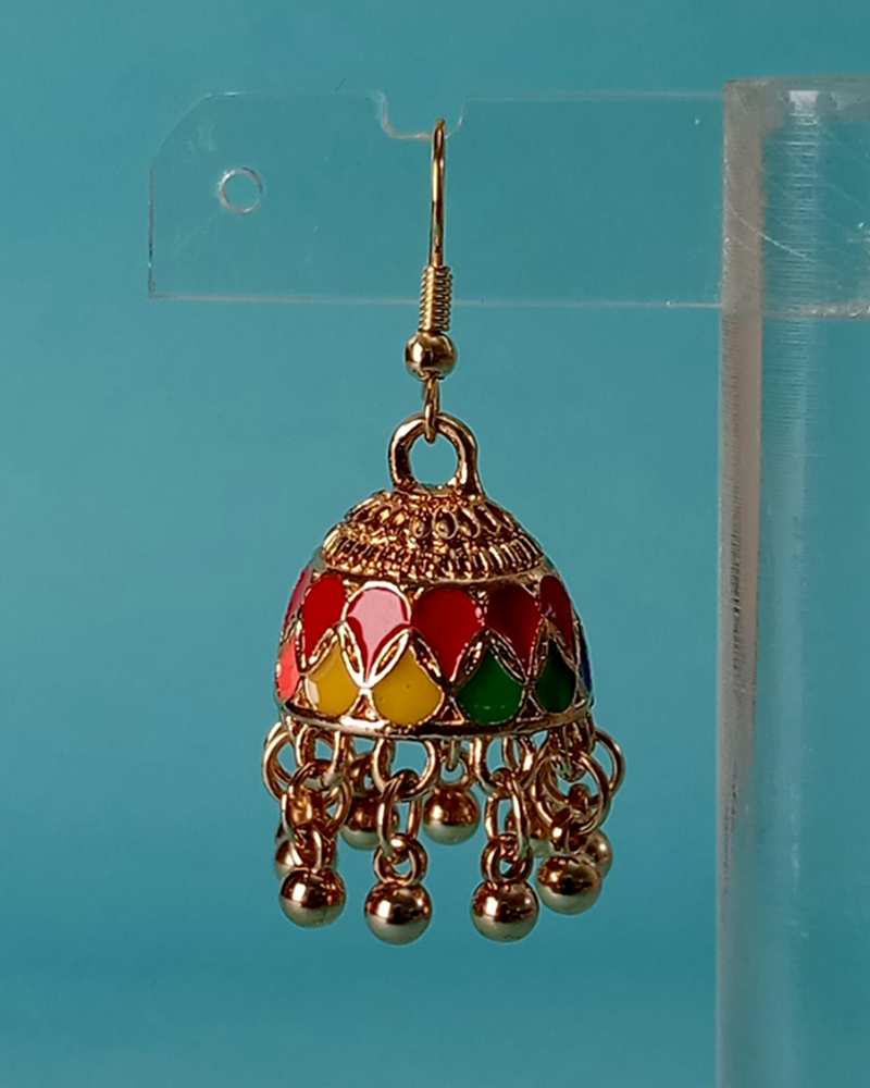 Heritage Filigree Tiered Jhumkas - Image 7