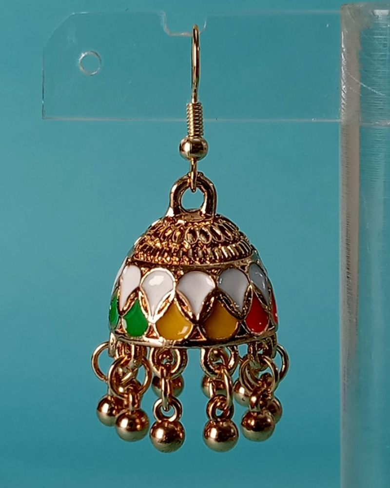 Heritage Filigree Tiered Jhumkas - Image 5
