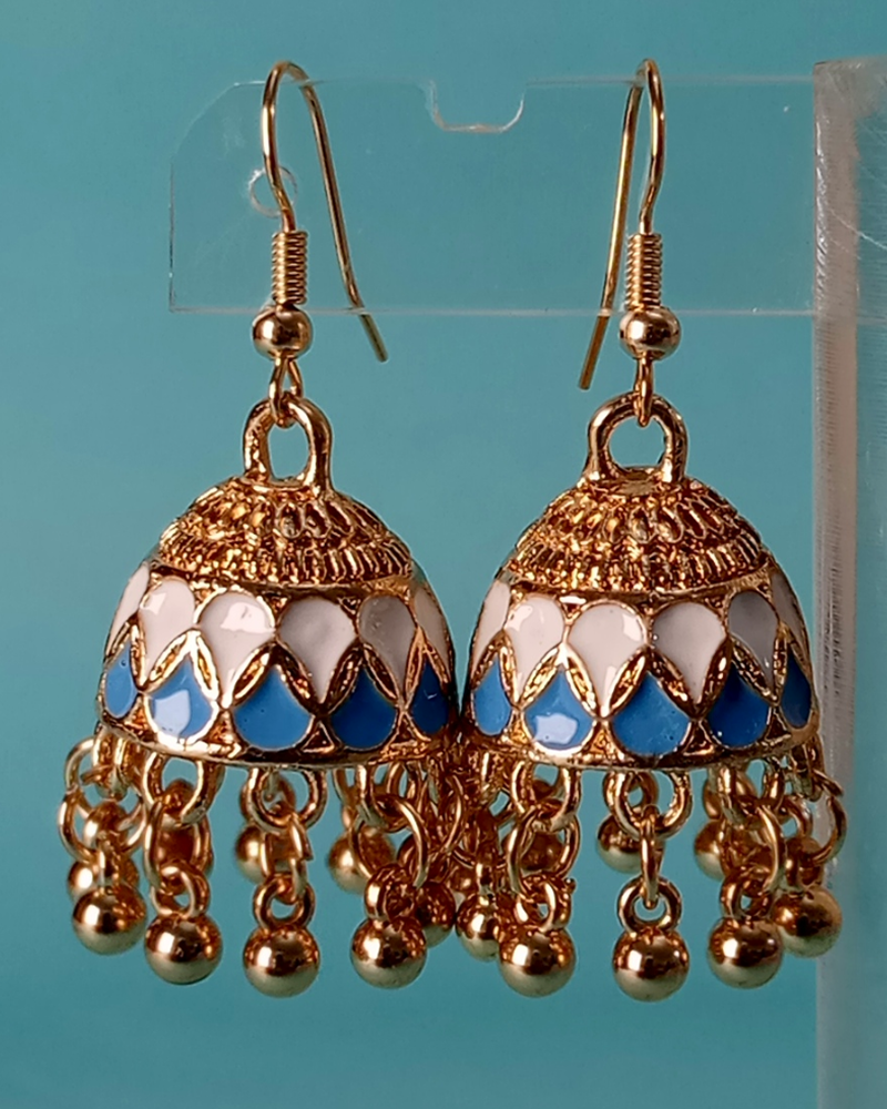 Heritage Filigree Tiered Jhumkas - Image 4
