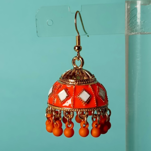 Dainty Floral Lattice Jhumkas