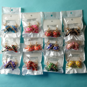 Dainty Floral Lattice Jhumkas