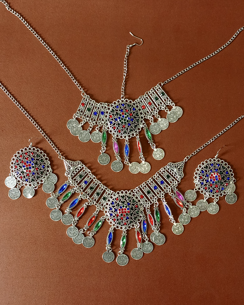 Nomadic Splendor Pathani Tribal Set