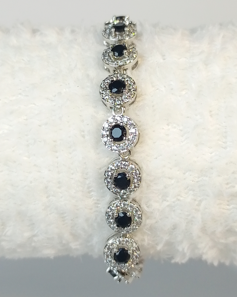 Midnight Halo Tennis Bracelet - Image 4