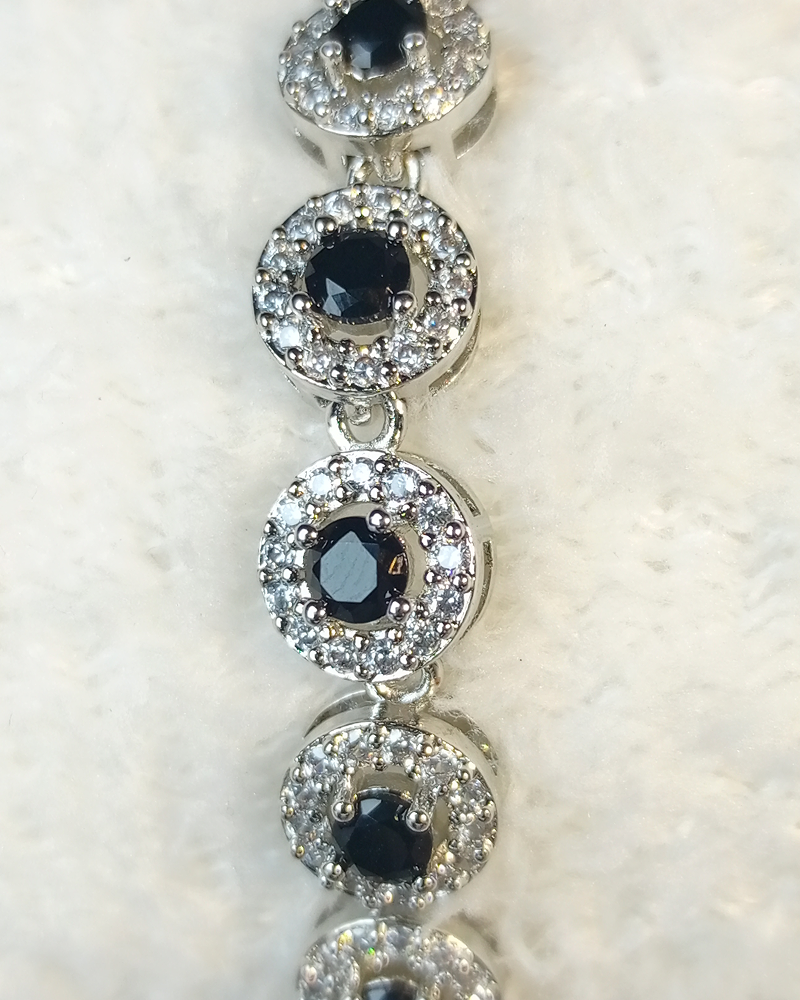 Midnight Halo Tennis Bracelet - Image 5
