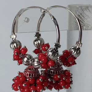 Velvet Berry Cluster Hoops