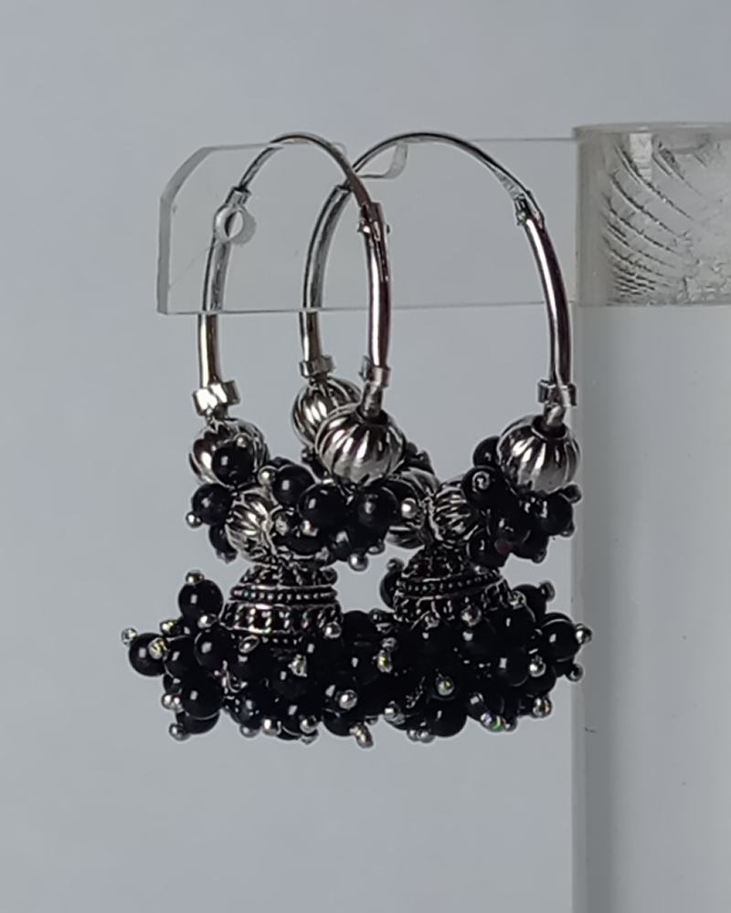 Velvet Berry Cluster Hoops - Image 6
