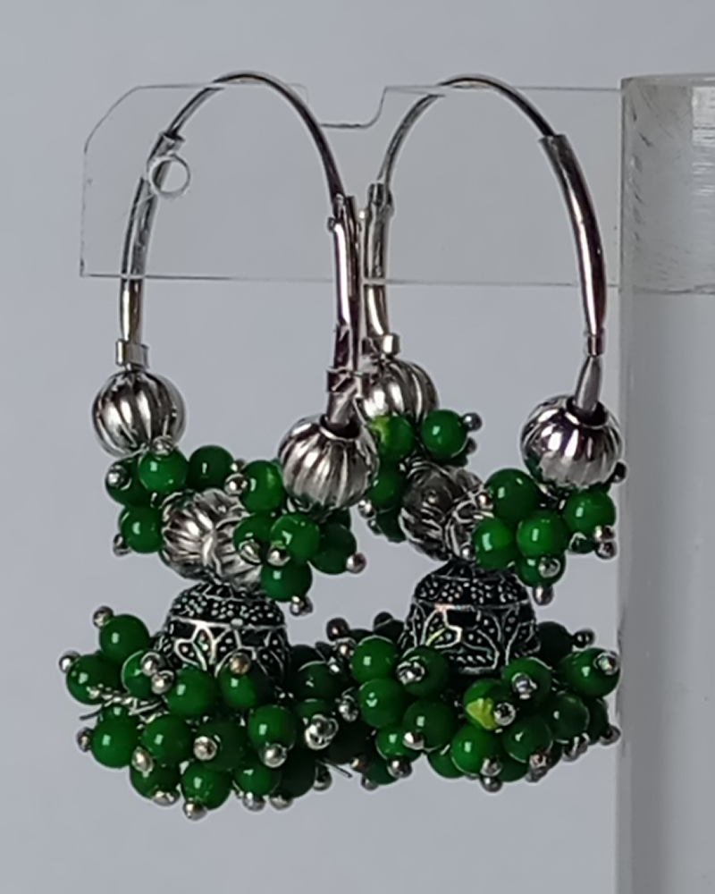 Velvet Berry Cluster Hoops - Image 4