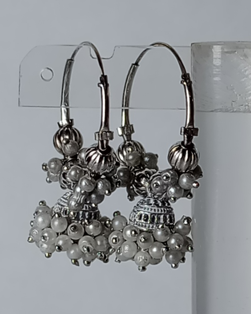 Velvet Berry Cluster Hoops - Image 3