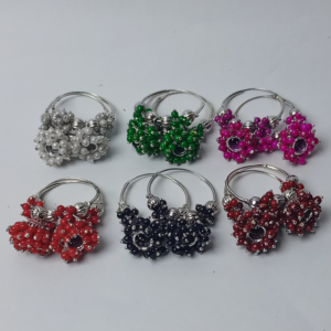 Velvet Berry Cluster Hoops