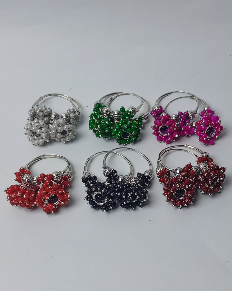 Velvet Berry Cluster Hoops