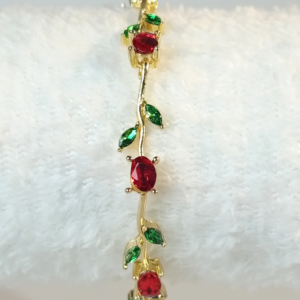 Golden Rose Vine Bracelet