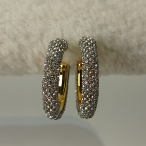Studded Crystal Statement Earrings